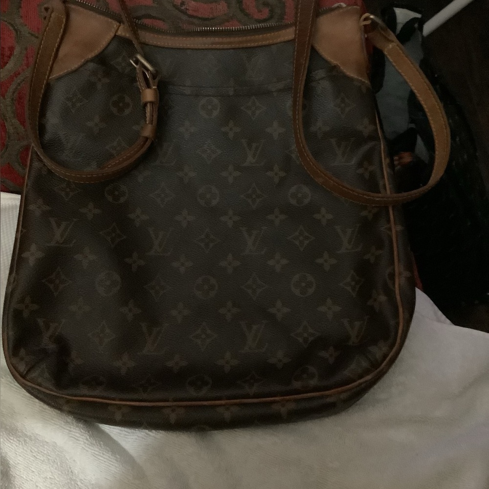 Louis Vuitton Dark Brown Monogram Odeon MM Shoulder Bag